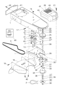 Part Location Diagram of 174042 Poulan Decal, Instruction